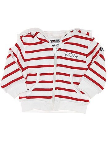 Sweat Zippé Rayure Garçon Bananova