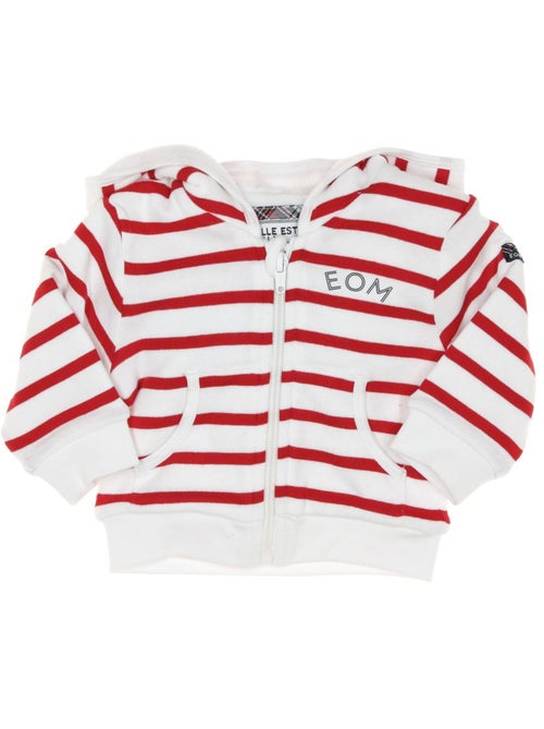 Sweat Zippé Rayure Garçon Bananova - Kiabi