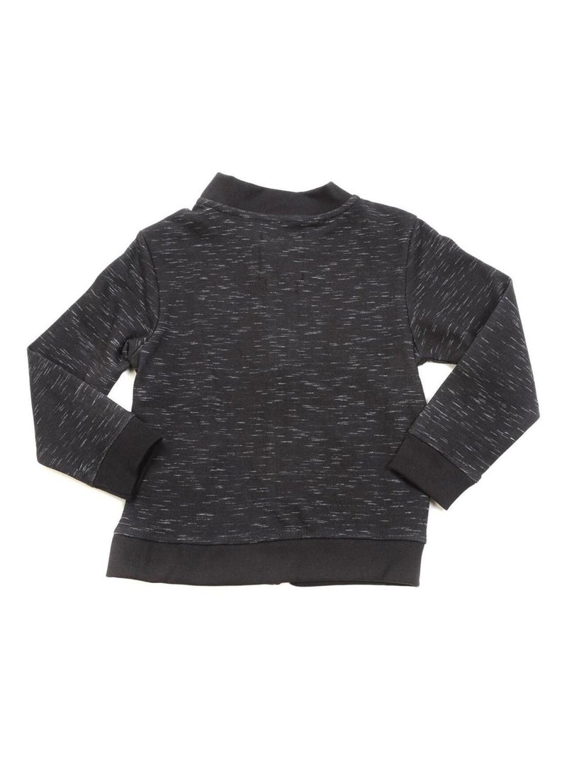 SWEAT ZIPPE WOPTA garçon Noir - Kiabi