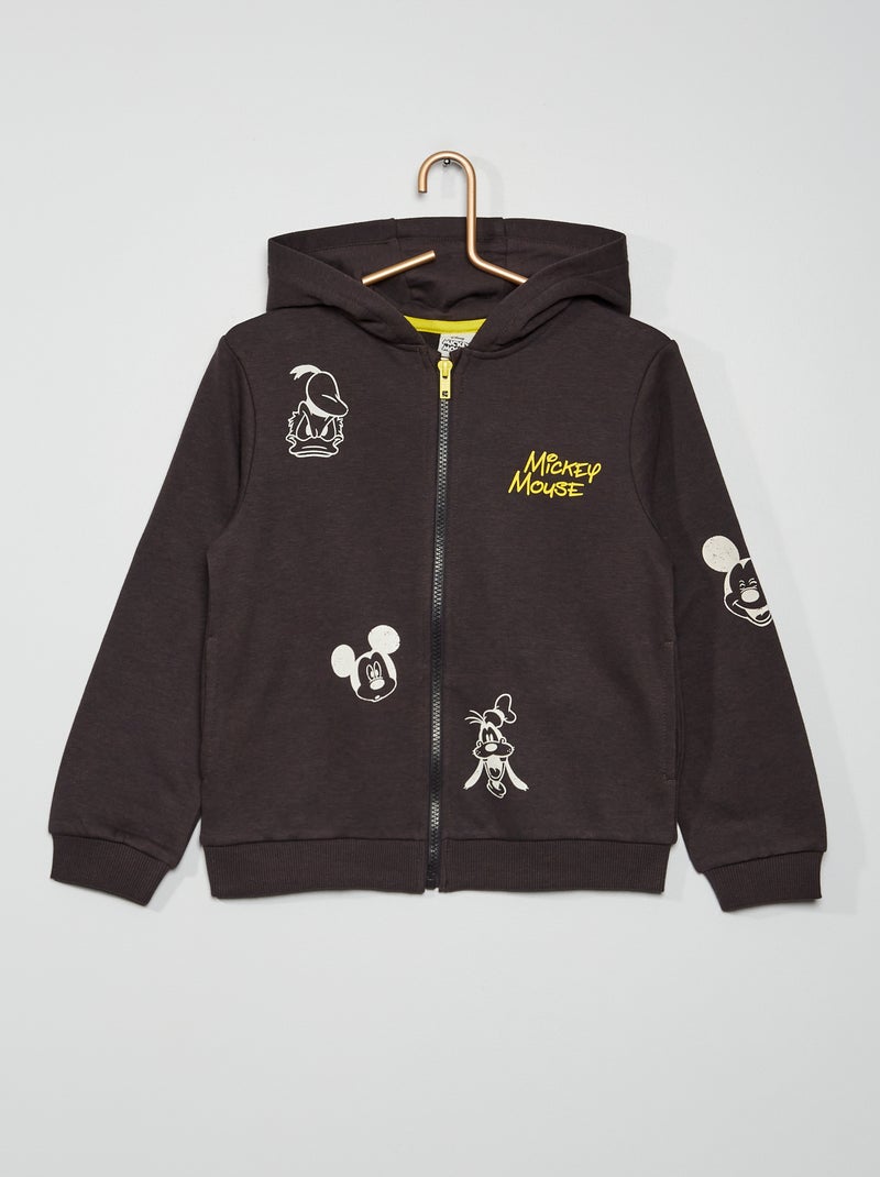 Sweat zippée à capuche 'Mickey' de Disney GRIS - Kiabi