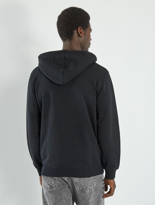 Veste À Capuche Zippée Pour Hommes Sweat-Shirt Vêtement D'extérieur Basique
