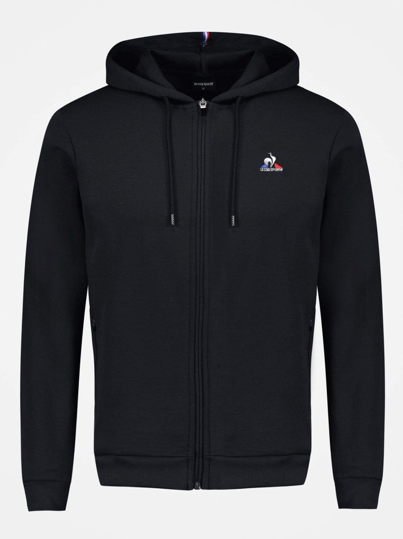 Sweathirt à capuche  'LE COQ SPORTIF' 'ESS R. FZ Hoody N°1 M' Noir - Kiabi