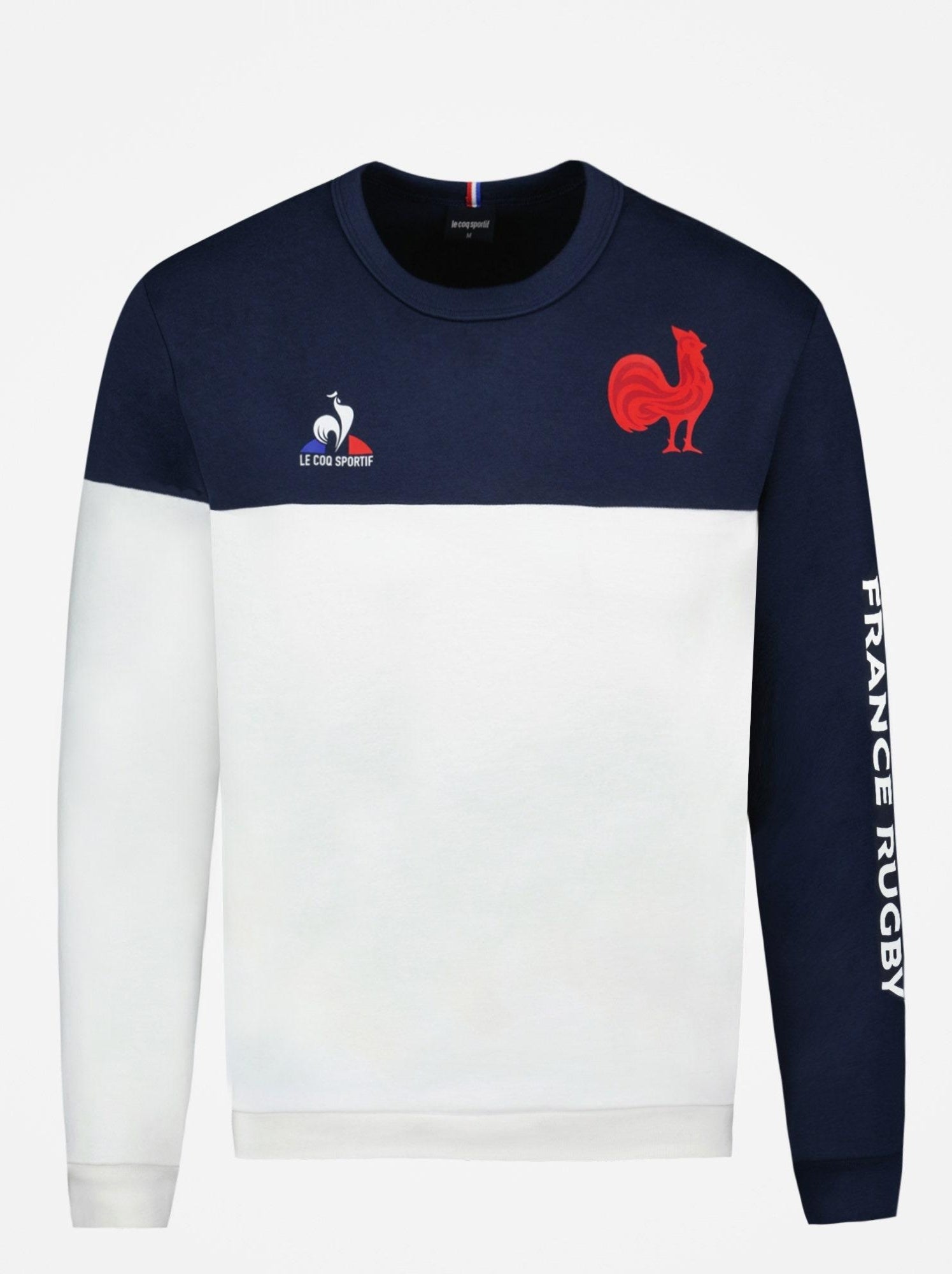 Sweats Le Coq Sportif Ffr Fanwear Crew Sweat N 2 M Blanc Kiabi nu