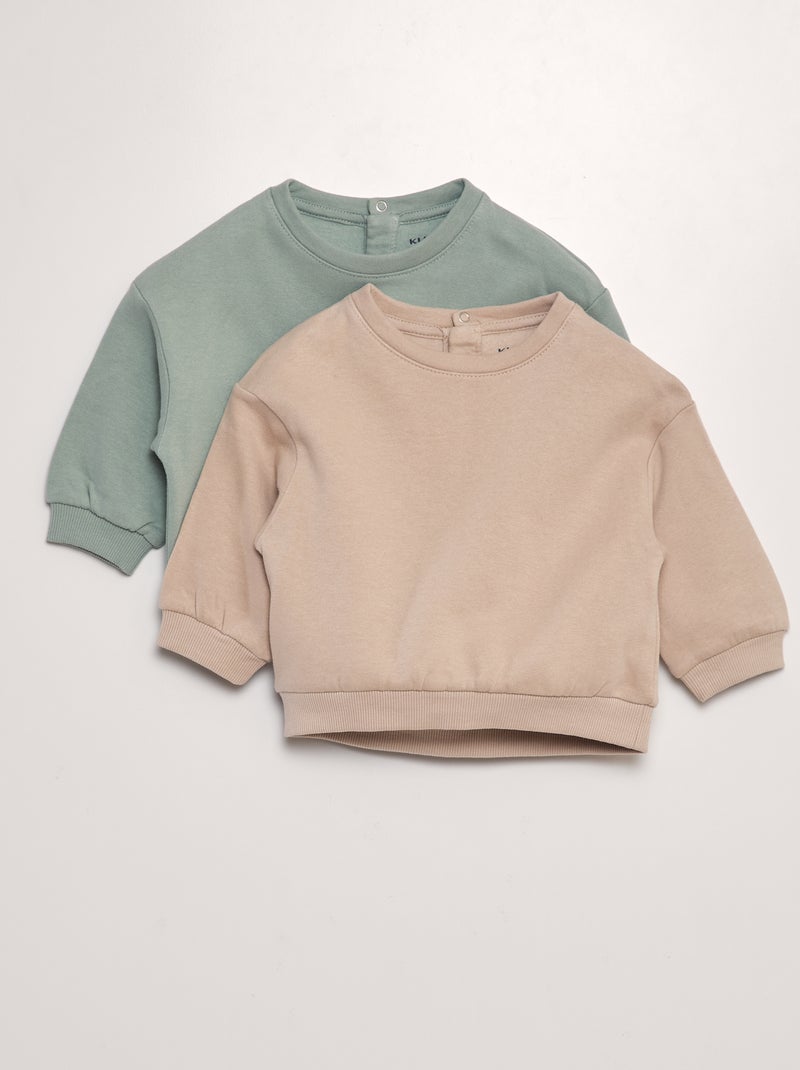 Lot De 2 Polos Garçon Manches Longues - Lot Bleu Jean, Garçon