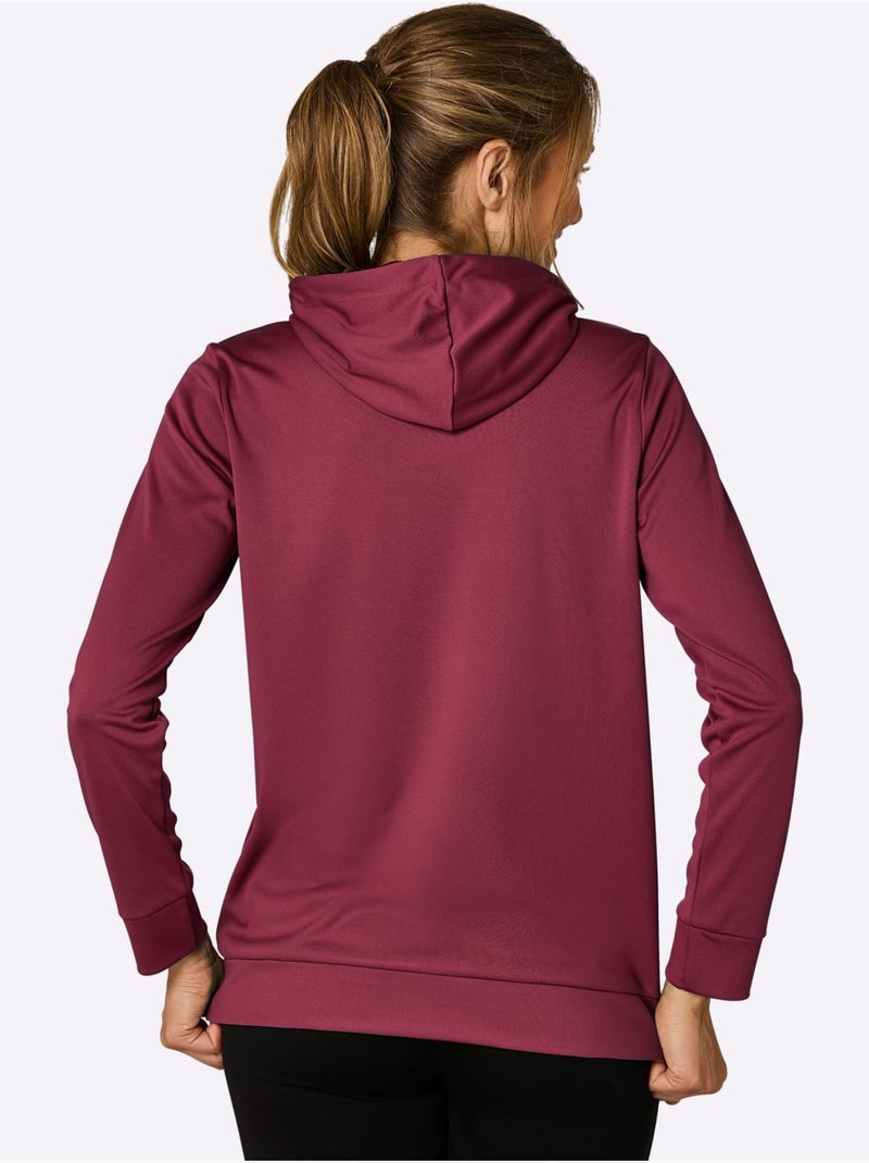 Sweatshirt - taille standard - witt Bordeaux - Kiabi