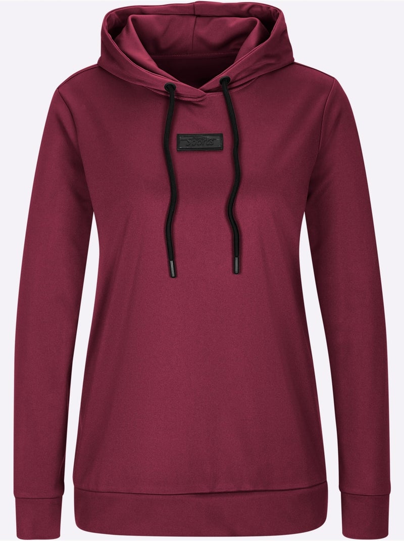Sweatshirt - taille standard - witt Bordeaux - Kiabi