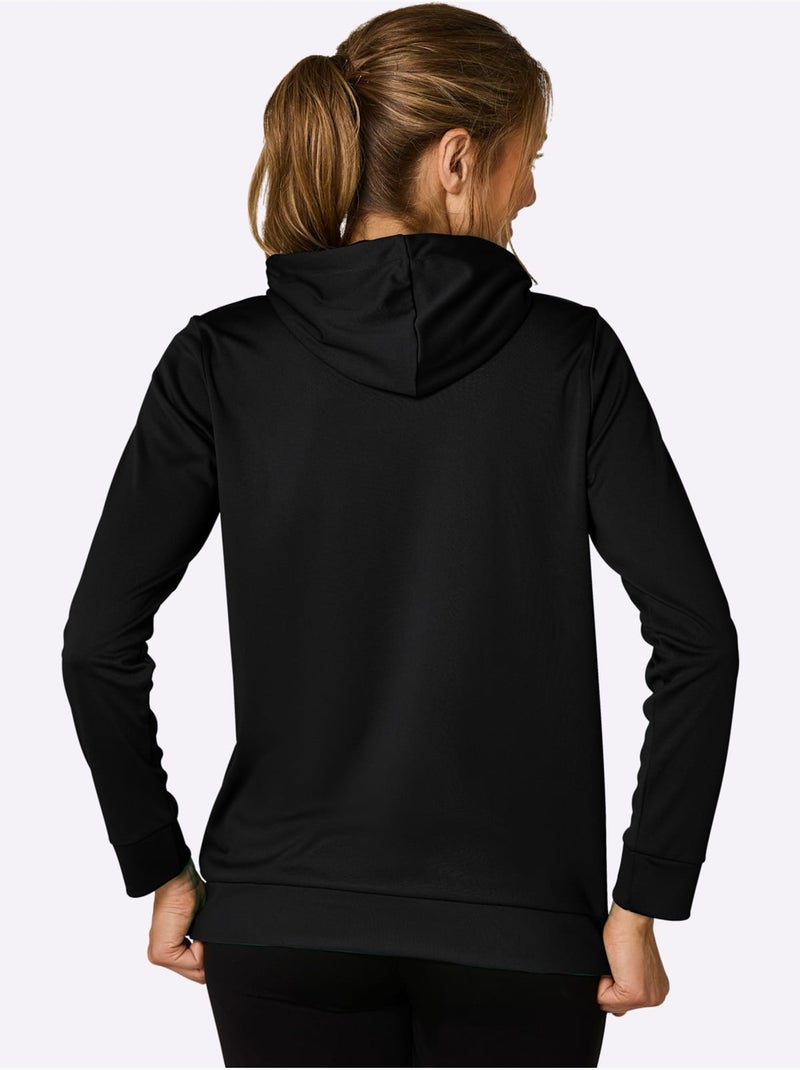 Sweatshirt - taille standard - witt Noir - Kiabi