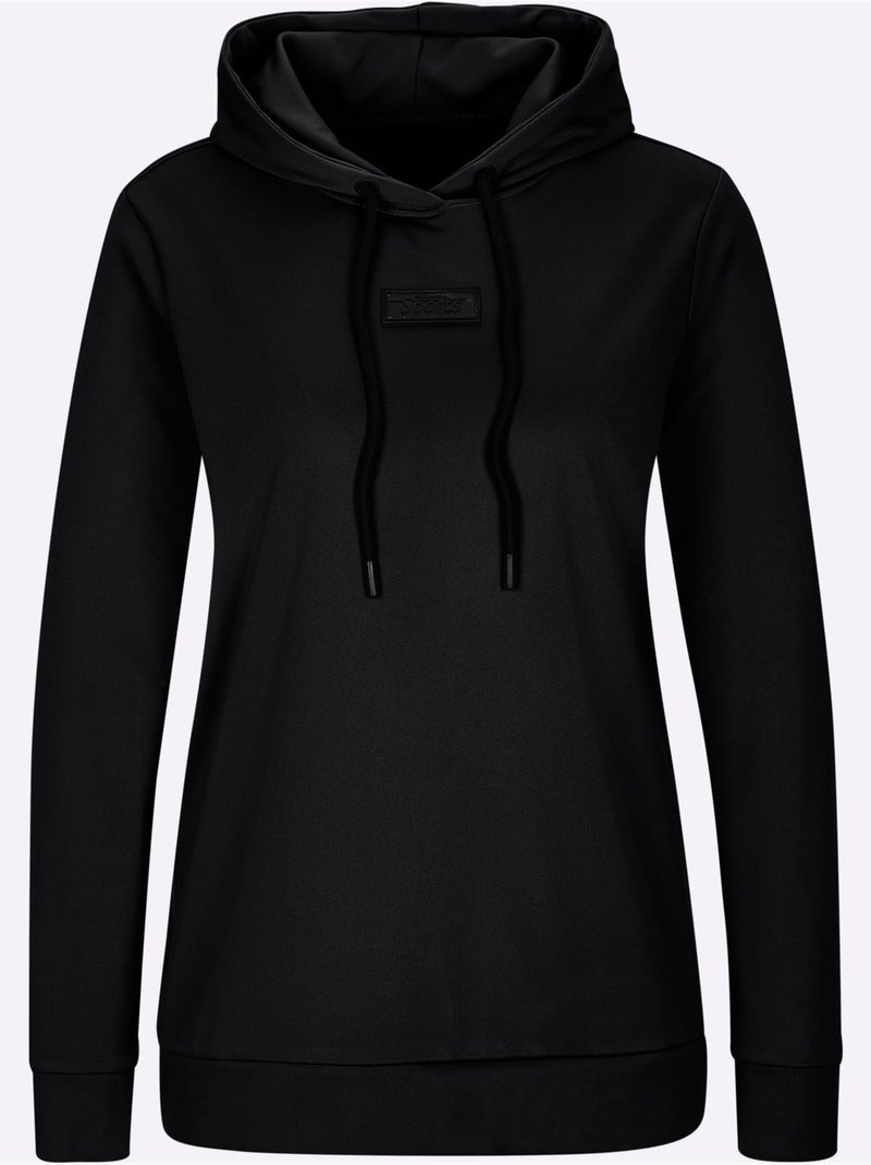 Sweatshirt - taille standard - witt Noir - Kiabi