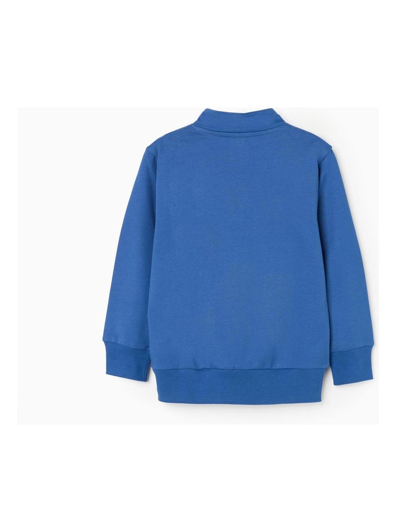 Sweatshirt 100% coton, matelassé, thème Sonic SONIC Bleu - Kiabi