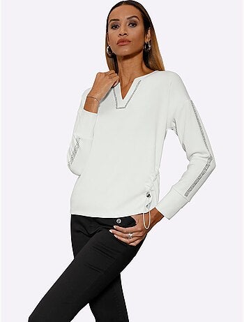 Sweatshirt 2 coloris - taille standard - helline