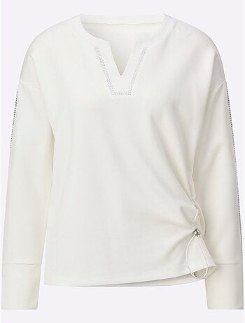 Sweatshirt 2 coloris - taille standard - helline