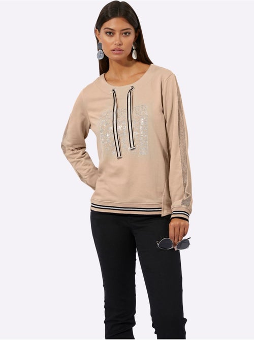 Sweatshirt 50% Coton - Taille Standard - helline - Kiabi