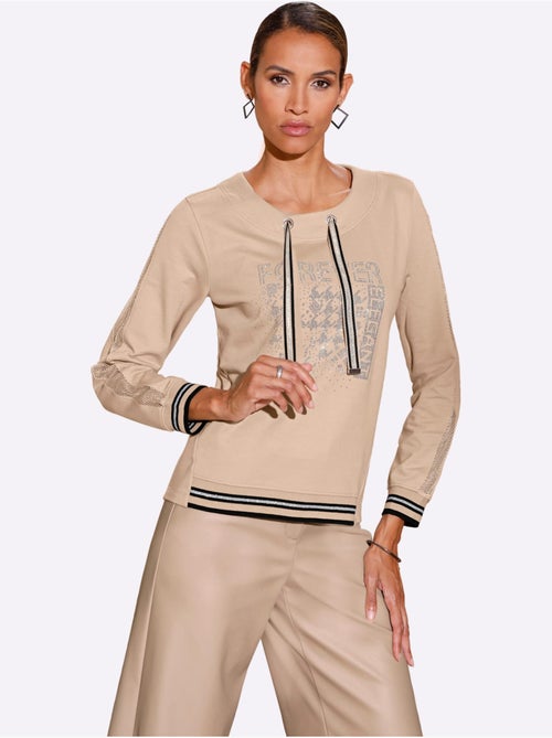Sweatshirt 50% Coton - Taille Standard - helline - Kiabi