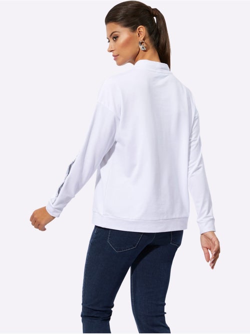 Sweatshirt 50% Coton - Taille Standard - Helline - Kiabi Sweatshirt 50% Coton - Taille Standard - Helline - Kiabi