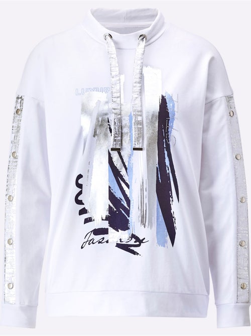 Sweatshirt 50% Coton - Taille Standard - Helline - Kiabi Sweatshirt 50% Coton - Taille Standard - Helline - Kiabi