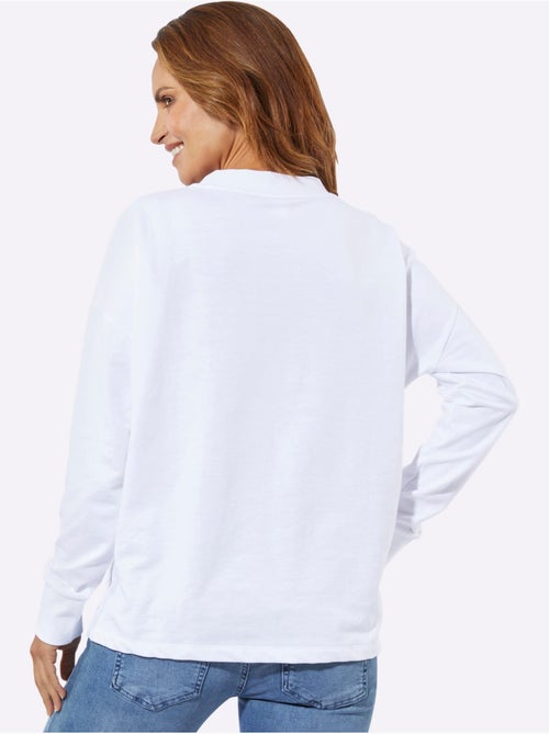 Sweatshirt 50% coton - taille standard - witt - Kiabi