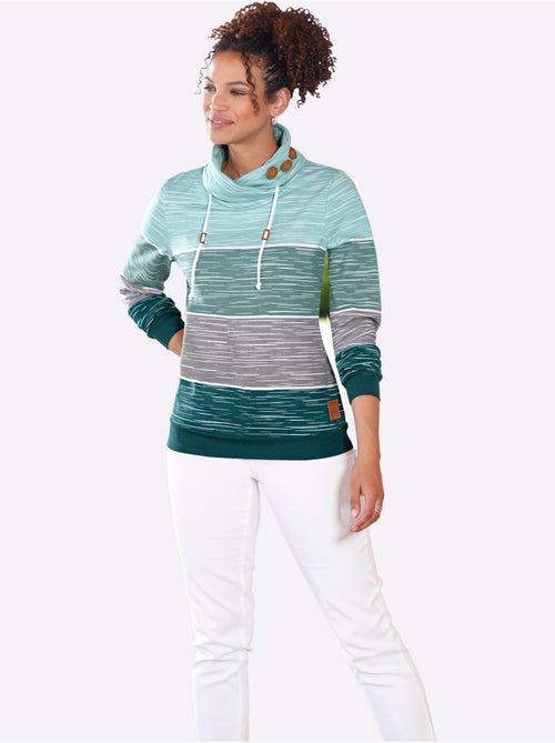 Sweatshirt 50% coton - taille standard - witt - Kiabi Sweatshirt 50% coton - taille standard - witt - Kiabi