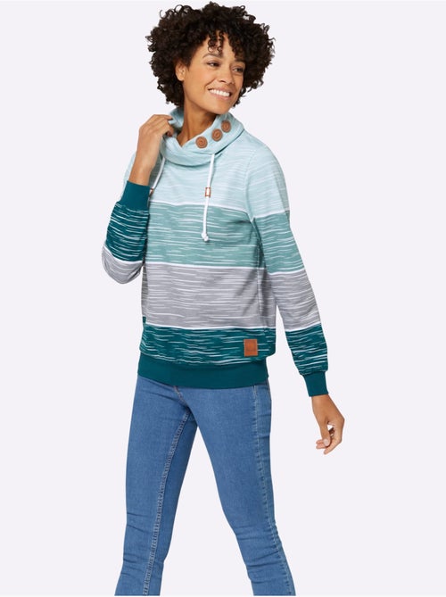 Sweatshirt 50% coton - taille standard - witt - Kiabi Sweatshirt 50% coton - taille standard - witt - Kiabi
