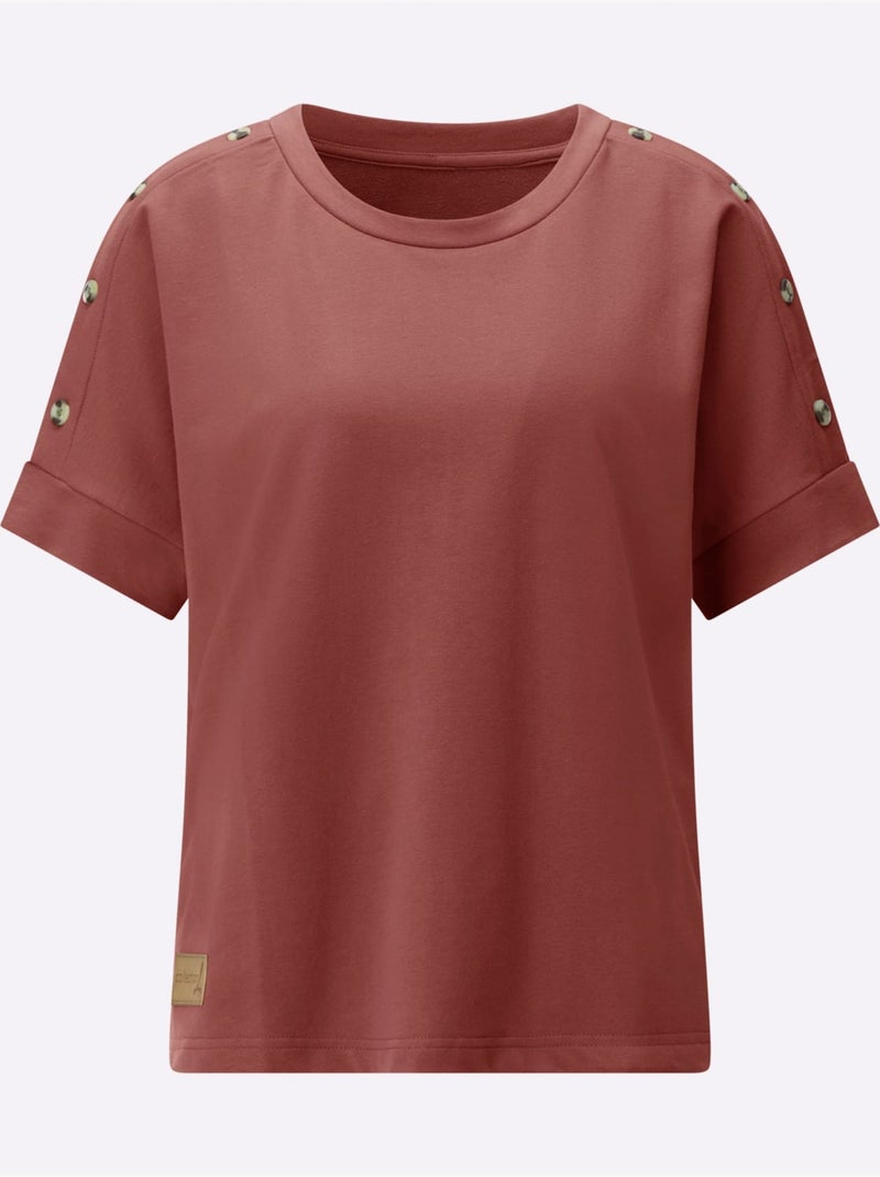 Sweatshirt 50% Coton - Taille Standard - Witt Marron - Kiabi