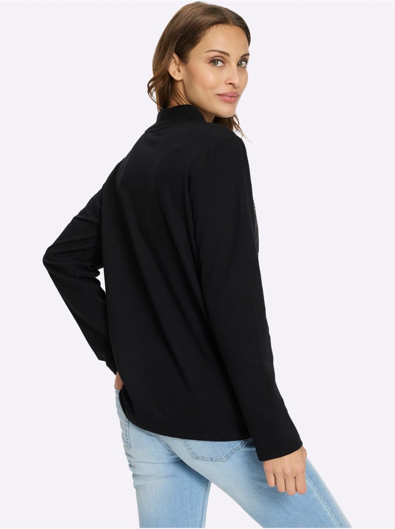 Sweatshirt 50% Coton - Taille Standard - Witt Rouge - Kiabi