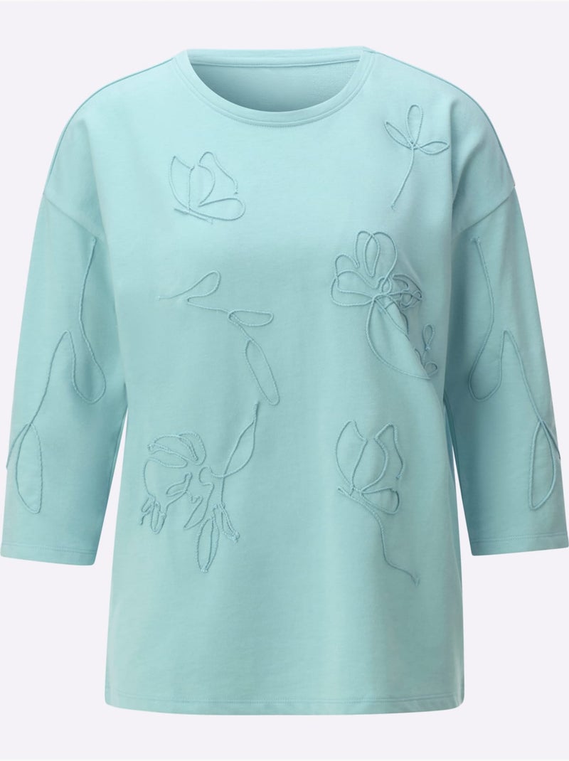 Sweatshirt 50% Coton - Taille Standard - Witt Vert - Kiabi