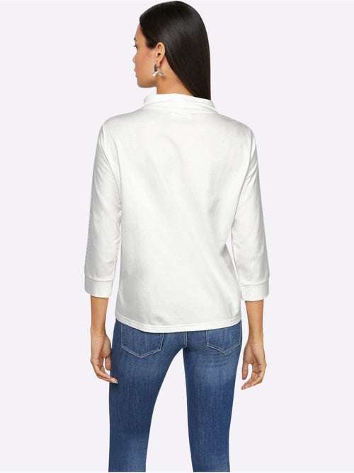 Sweatshirt 50% modal - taille standard - helline - Kiabi Sweatshirt 50% modal - taille standard - helline - Kiabi