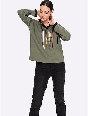 Sweatshirt 50% modal - taille standard - helline