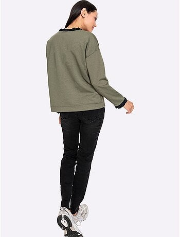 Sweatshirt 50% modal - taille standard - helline