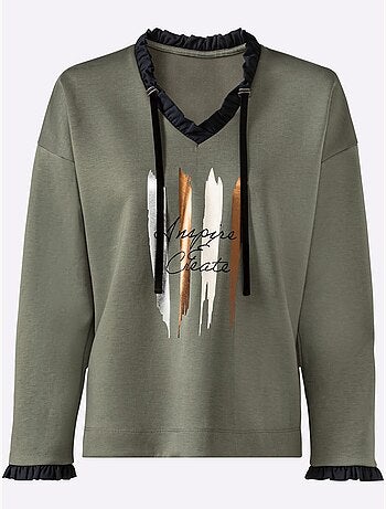 Sweatshirt 50% modal - taille standard - helline