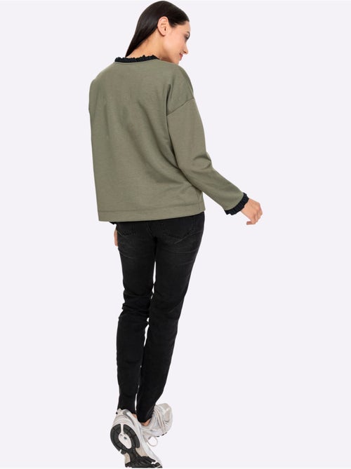 Sweatshirt 50% Modal - Taille Standard - Helline - Kiabi Sweatshirt 50% Modal - Taille Standard - Helline - Kiabi
