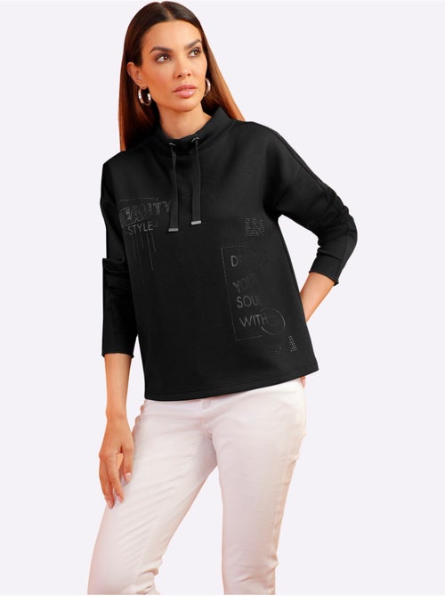 Sweatshirt 50% Modal - Taille Standard - Helline - Kiabi