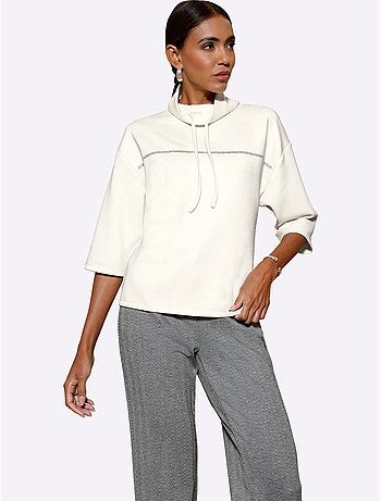 Sweatshirt 50% modal (tencel) - taille standard - helline