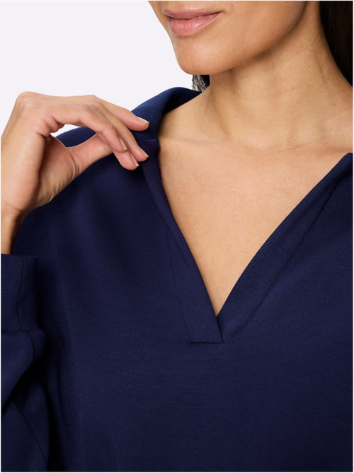Sweatshirt 55% Viscose - Taille Standard - Helline - Kiabi Sweatshirt 55% Viscose - Taille Standard - Helline - Kiabi