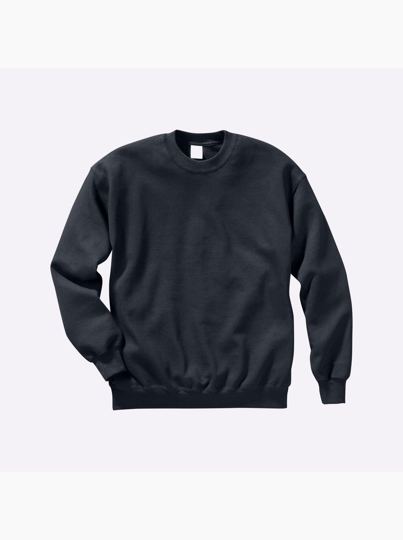 Sweatshirt 80% coton - taille standard - witt Noir - Kiabi