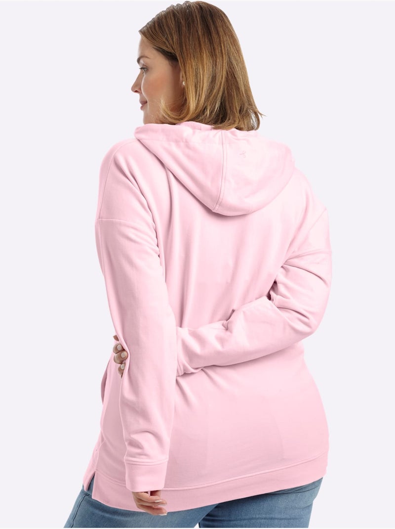 Sweatshirt à Capuche - Taille Standard - Sheego Rose clair - Kiabi