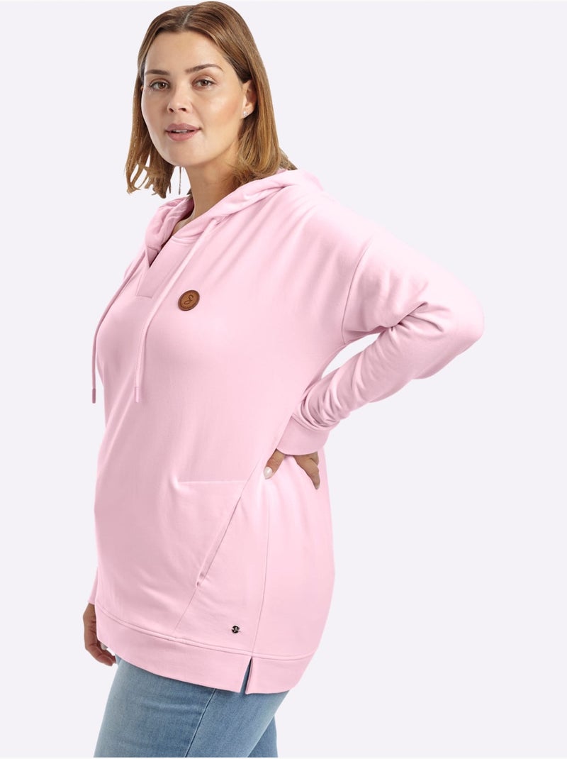 Sweatshirt à Capuche - Taille Standard - Sheego Rose clair - Kiabi