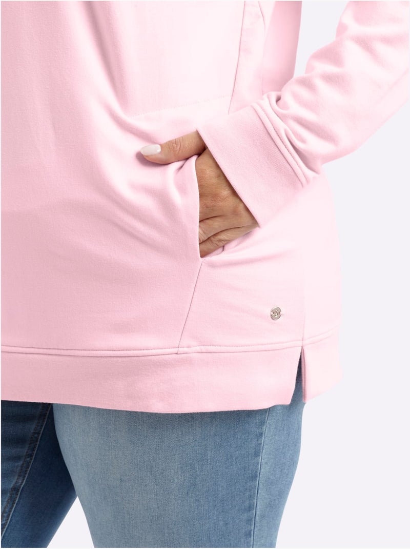 Sweatshirt à Capuche - Taille Standard - Sheego Rose clair - Kiabi