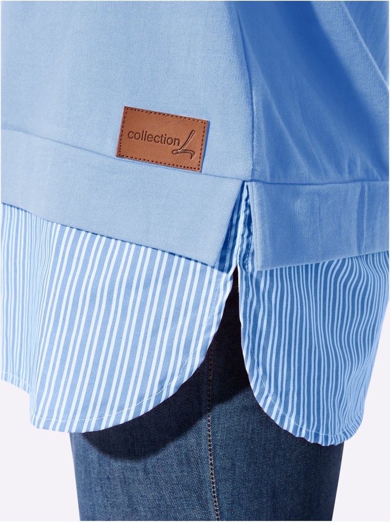 Sweatshirt à Capuche 50% Coton - Taille Standard - Witt Bleu ciel - Kiabi