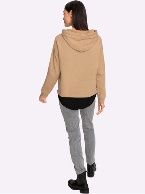 Sweatshirt à Capuche Aspect 2 En 1 Tendance - Taille Standard - Helline - Kiabi