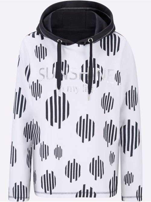 Sweatshirt à Capuche Capuche à Coulisse Et Stoppeurs - Taille Standard - helline - Kiabi