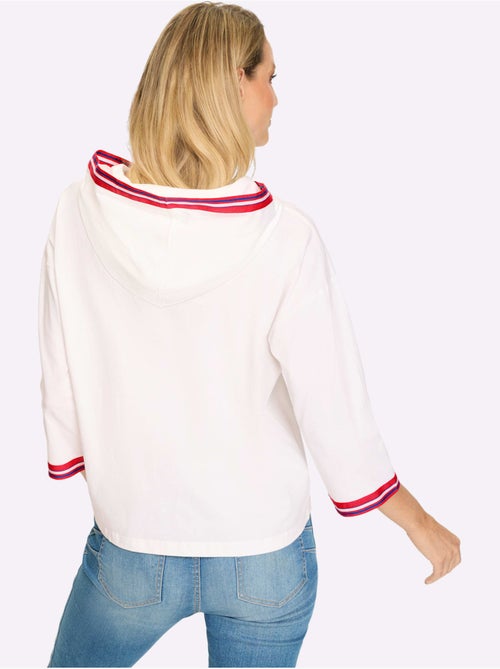 Sweatshirt à Capuche Capuche Aux Contrastes Raffinés - Taille Standard - Helline - Kiabi Sweatshirt à Capuche Capuche Aux Contrastes Raffinés - Taille Standard - Helline - Kiabi