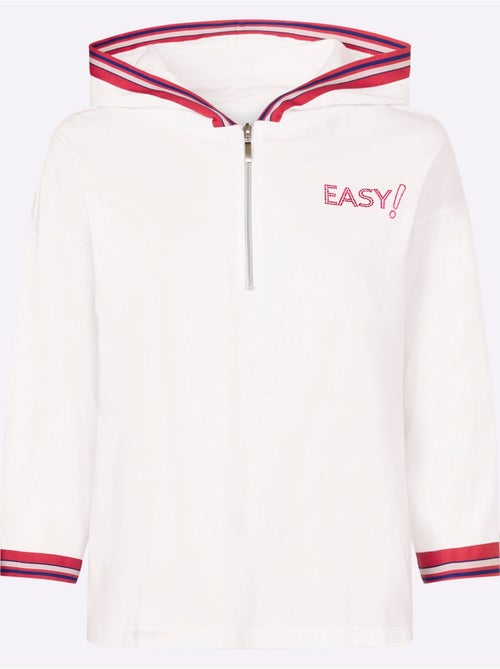 Sweatshirt à Capuche Capuche Aux Contrastes Raffinés - Taille Standard - Helline - Kiabi Sweatshirt à Capuche Capuche Aux Contrastes Raffinés - Taille Standard - Helline - Kiabi