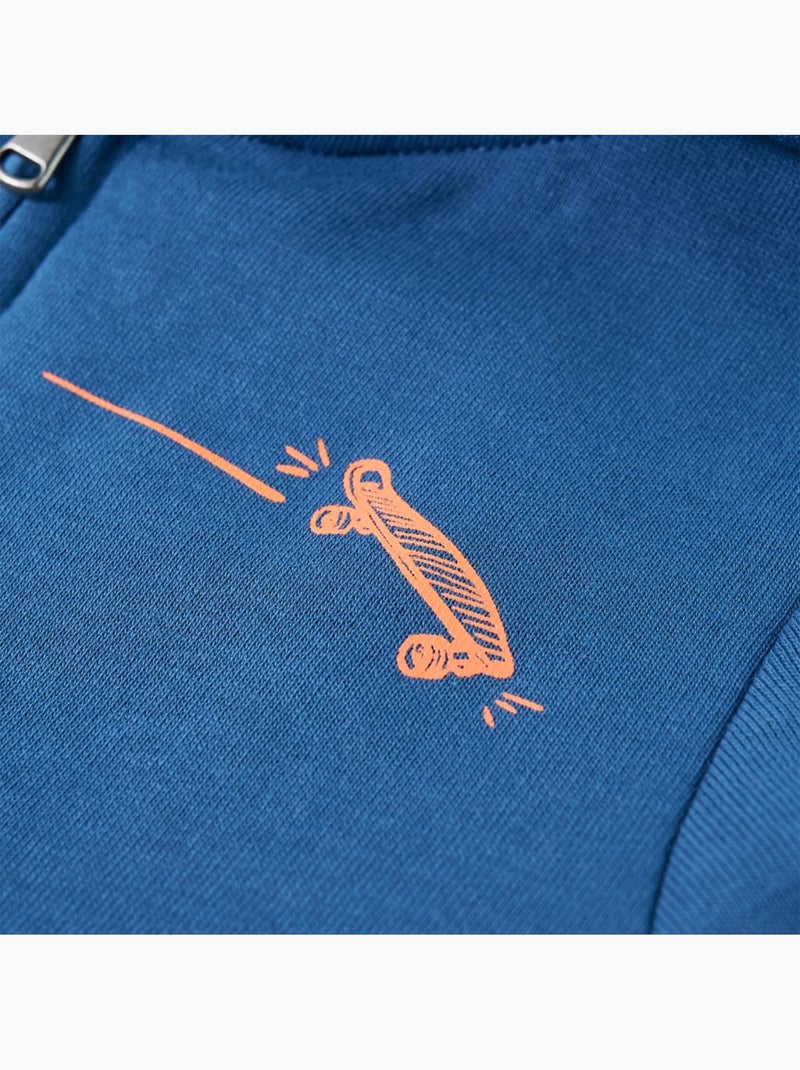 Sweatshirt À Capuche Enfant Coton - VidaXL Bleu - Kiabi