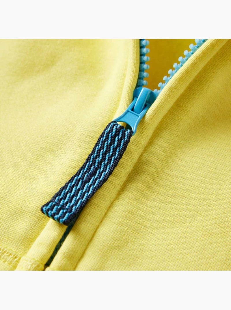 Sweatshirt À Capuche Enfant Coton - VidaXL Jaune - Kiabi