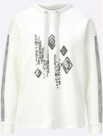 Sweatshirt à capuche mélange de modal doux - taille standard - helline