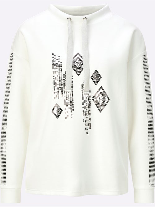 Sweatshirt à Capuche Mélange De Modal Doux - Taille Standard - helline - Kiabi