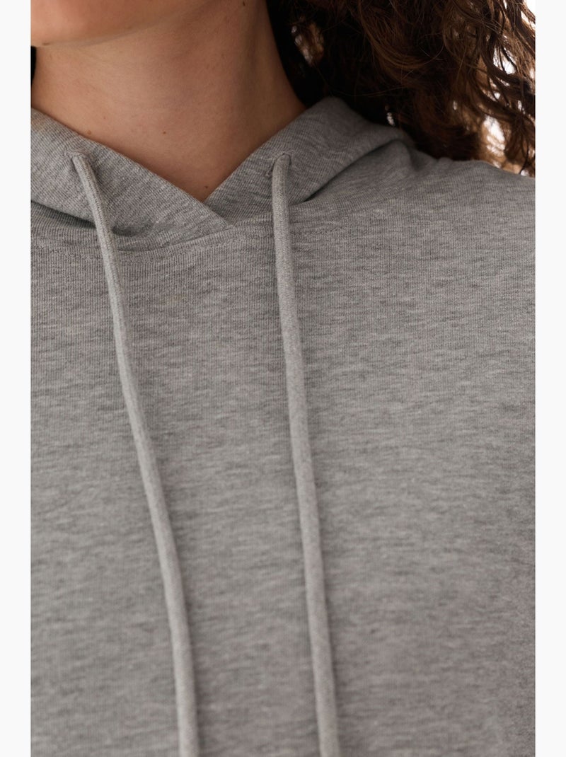 Sweatshirt à capuche oversize penti Gris clair - Kiabi