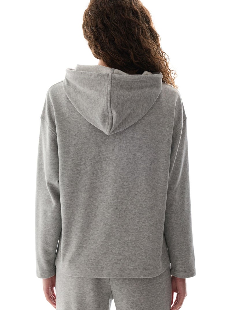 Sweatshirt à capuche oversize penti Gris clair - Kiabi