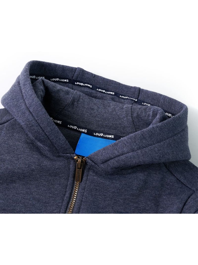 Sweatshirt À Capuche Pour Enfants Coton - VidaXL Bleu - Kiabi