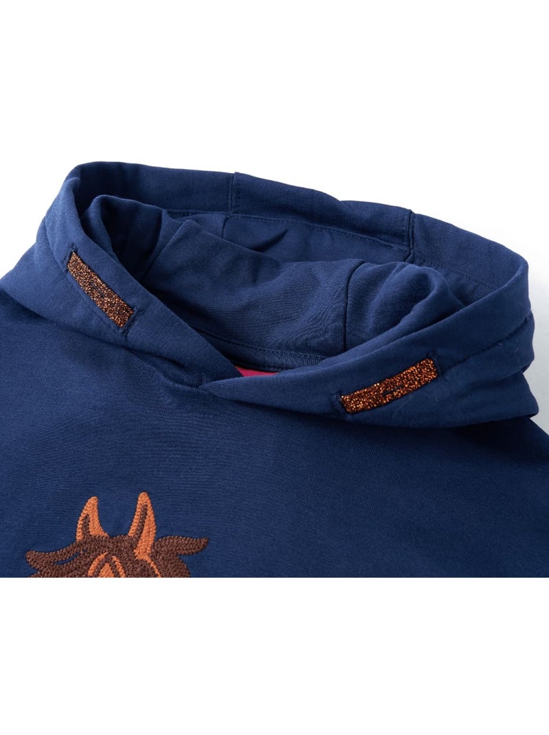 Sweatshirt À Capuche Pour Enfants Coton - VidaXL Bleu - Kiabi